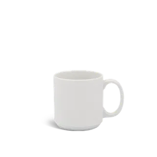 Ca quai sứ Minh Long tròn 0.35 L - Misc Assortment - Trắng