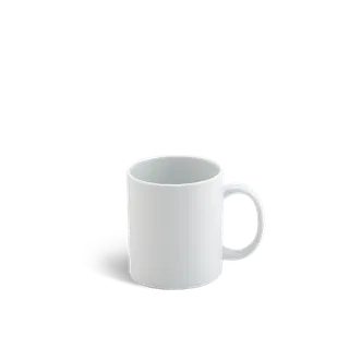 Ca bia sứ Minh Long 0.36 L - Jasmine - Trắng