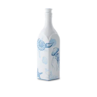 Chai sứ dưỡng sinh vuông sứ Minh Long 1.0 L + nắp (K1) - Dưỡng Sinh - Đại Dương